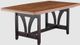 Urban Collections by Yutzy Woodworking Retreat Cherry Butterfly Trestle Dining Table with Seely Onyx Base-0