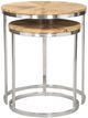 Zuo® Modern Bari 2-Piece Chrome/Natural Coffee Table Set-1