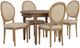 Linon Shiraz 5-Piece Light Natural Brown Dining Table Set-0