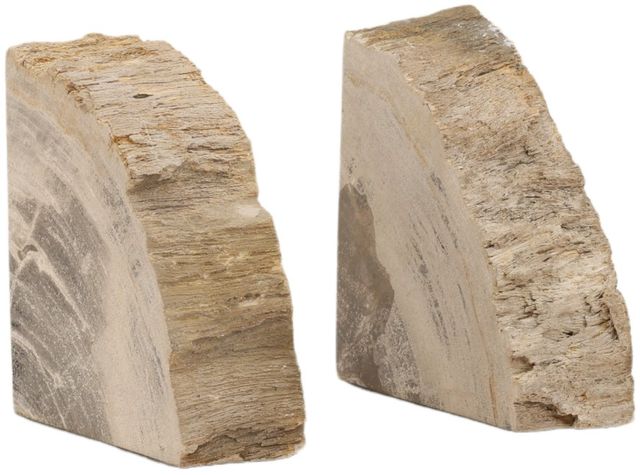 Dovetail Furniture Pedroso 2-Piece Natural Bookend Set-0