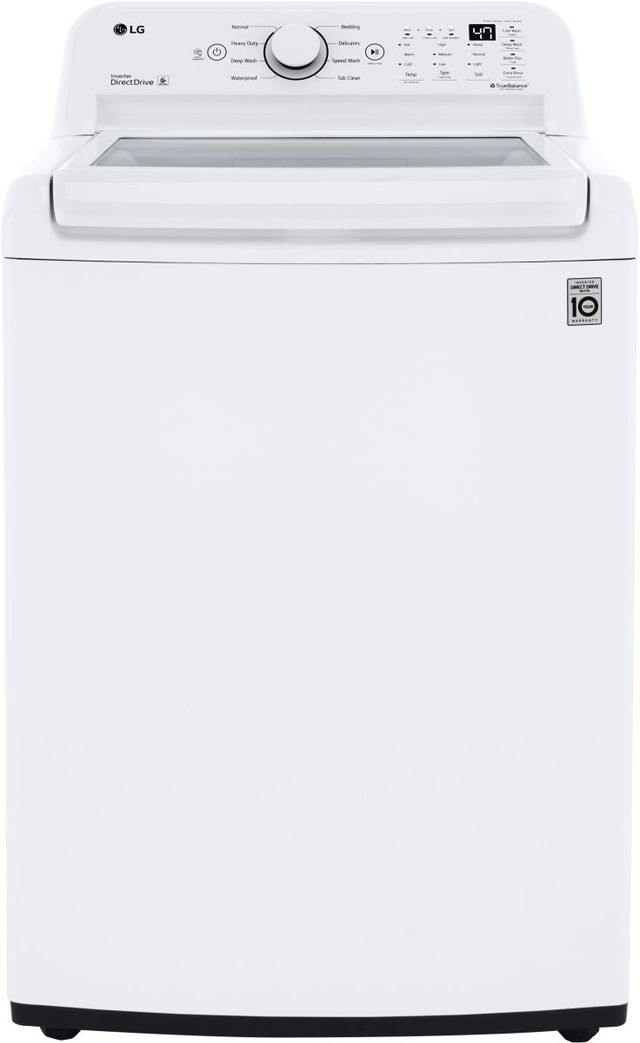 LG White Top Load Washer & Gas Dryer Laundry Pair-1