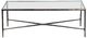 LR Home Glass Top Coffee Table with Bronze Base-1