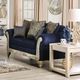 Furniture of America® Marinella Royal Blue Loveseat-0
