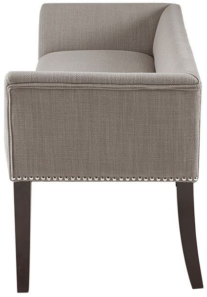 Olliix by Madison Park Grey Welburn Accent Bench-1