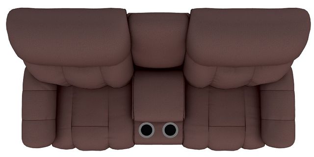 La-Z-Boy® Morrison Burgundy Power Reclining Loveseat with Console, Headrest, and Lumbar-4