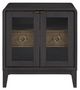 Bernards Elure Latte/Peppercorn Glass Door Nightstand-1