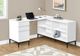 Monarch Specialties Inc. White L-Shaped Office Desk-1