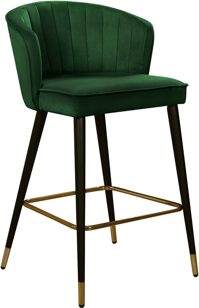 Meridian Furniture Cassie Green Velvet Counter Stool-0