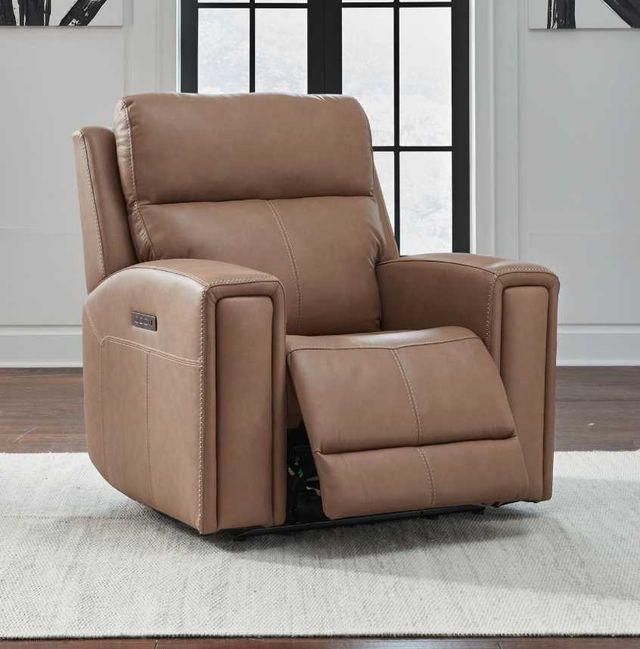 Liberty Furniture Camden Aline Toast Leather Power Recliner-3