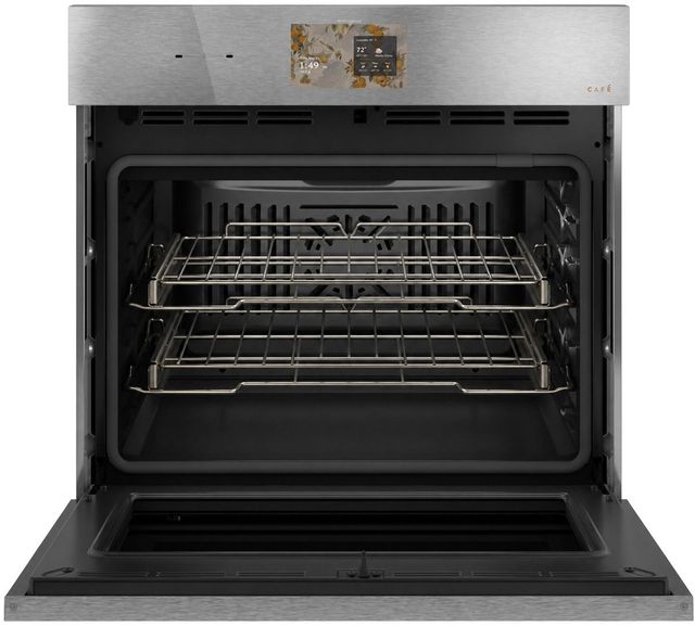 Café™ Minimal Series 30” Platinum Glass Smart Single Electric Wall Oven with Convection-1