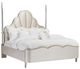 Michael Amini® Malibu Crest Chardonnay/Porcelain California King Upholstered Poster Bed-0