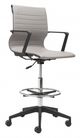 Zuo Modern Stacy Drafter Gray Office Chair-1