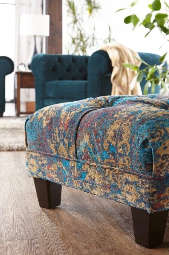 Hughes Furniture® 22700OT Turkish Gemstone Ottoman-1
