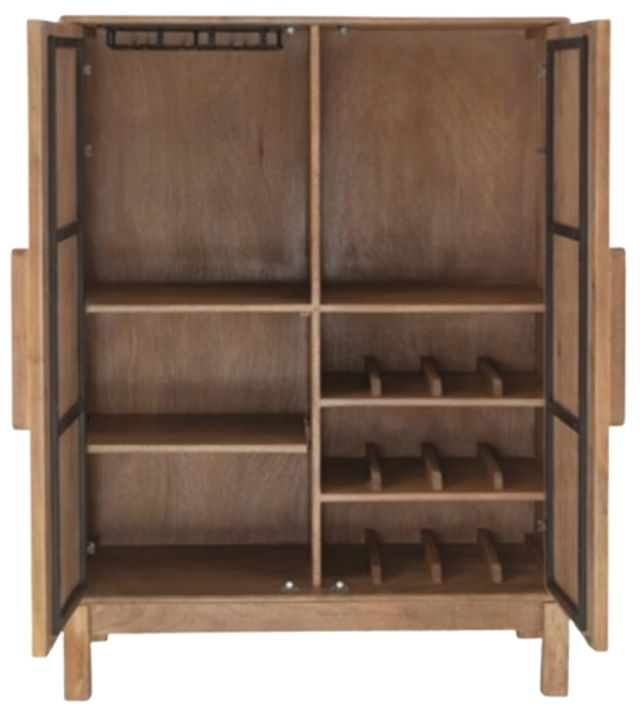 Signature Design by Ashley® Pellamour Natural Brown Bar Cabinet-3