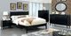 Furniture of America® Lennart II Black Eastern King Panel Bed-1