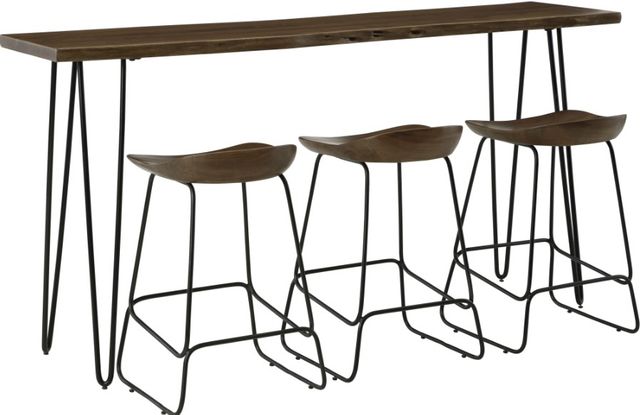 Signature Design by Ashley® Wilinruck 4-Piece Black/Brown Counter Height Dining Set-0