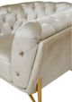 VIG Furniture Divani Casa Stella Beige Velvet Sofa-3