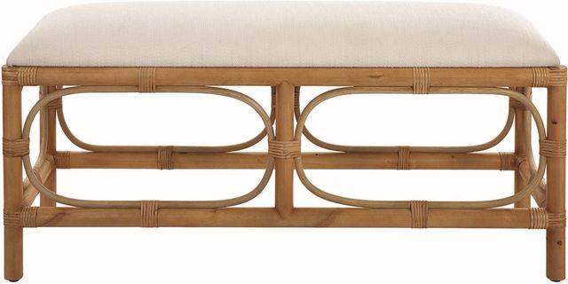 Uttermost® Laguna Crisp White Bench-3