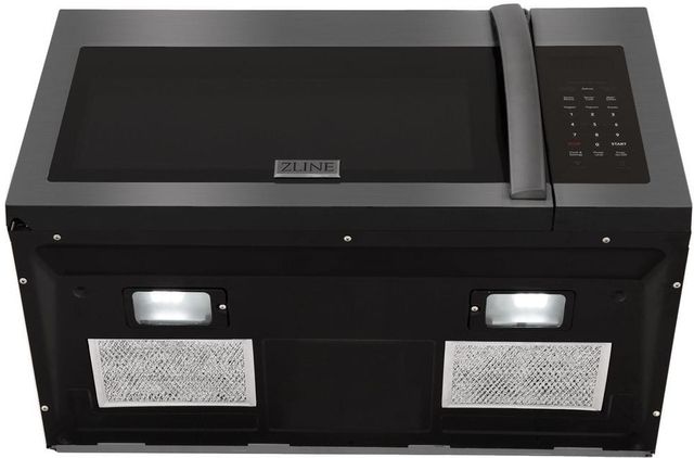 ZLINE 1.5 Cu. Ft. Black Stainless Steel Over The Range Microwave -3