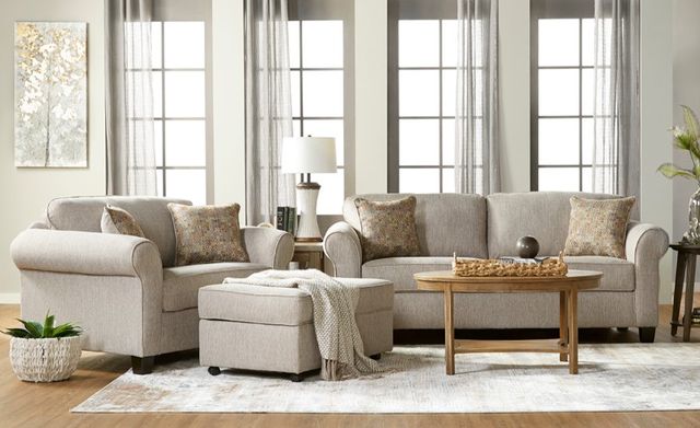 Hughes Furniture® 1750 Tully Tweed Cuddle Sleeper Sofa-1