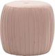 TOV Furniture Sommer Blush Velvet Ottoman-1