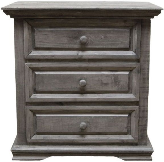 Million Dollar Rustic Coliseo Charcoal Gray Nightstand-0