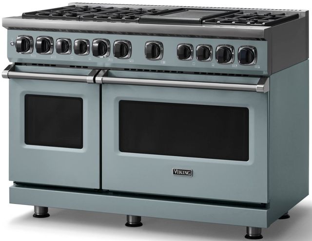 Viking® 7 Series 48" November Sky Pro Style Dual Fuel Range-3
