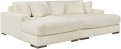 Signature Design by Ashley® Lindyn 2-Piece Ivory Super Chaise Set