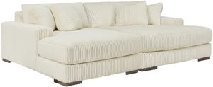 Signature Design by Ashley® Lindyn 2-Piece Ivory Super Chaise Set