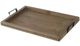 A & B Home Brown Wood Bead Rectangular Tray-0