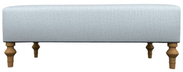 Best® Home Furnishings Customizable Ryker Bench with Honey Birch Legs and Two Pillows-1