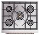 Ilve® Nostalgie II Noblesse 30'' Graphite Matte Pro Style Dual Fuel Range with Copper Trim-2