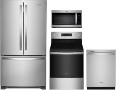 Whirlpool® 4 Piece Fingerprint Resistant Stainless Steel Kitchen Package