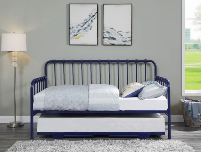 Homelegance® Constance Navy Blue Daybed with Lift-Up Trundle-1