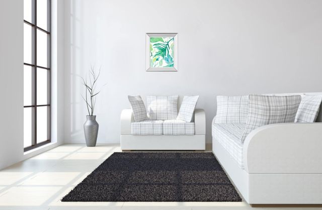 Classy Living Kat Papa Green Water Leaves I Wall Art-1