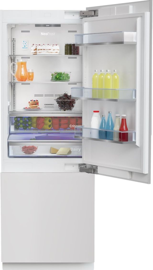 Beko 30 in. 16.4 Cu. Ft. Panel Ready Built In Counter Depth Bottom Freezer Refrigerator-0
