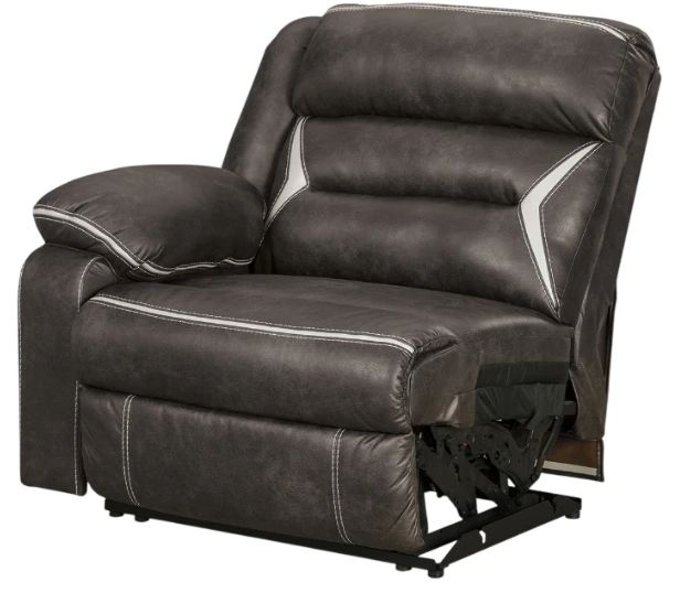 Signature Design by Ashley® Kincord 2-Piece Midnight Power Reclining Sectional Loveseat-3
