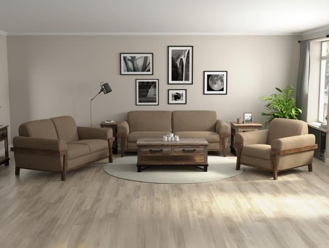 International Furniture Direct Loft Brown Brown Accent Chair-1