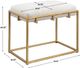 Uttermost® Paradox Gold/White Small Bench-2