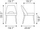 Zuo® Modern Leith Gray/Walnut Dining Side Chair-2