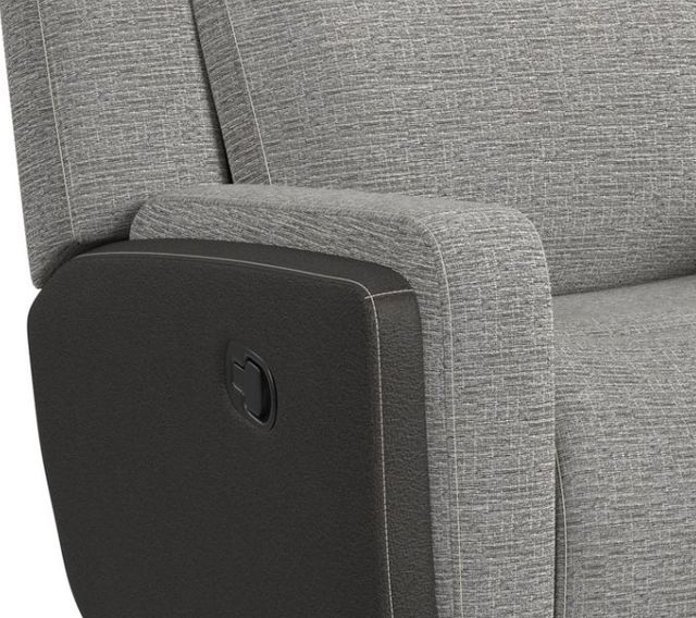 Elements International Hornet Rancho Gray Manual Glider Recliner-1