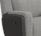 Elements International Hornet Rancho Gray Manual Glider Recliner-1