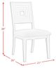 Elements International Avalanche Antique White Dining Side Chair-2