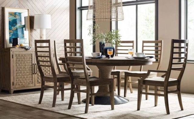 Kincaid® Modern Forge Sandy Brown Canton Ladder Back Arm Chair-2