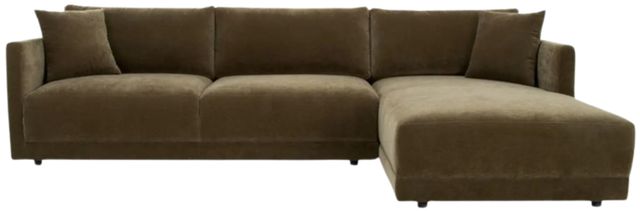 Moe's Home Collection Bryn 2-Piece Cedar Green Right-Arm Facing Sectional and Chaise-3