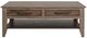 International Furniture Direct Natural Teca Brown Cocktail Table-2