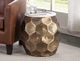Steve Silver Co. Stomp White End Table with Gold Base-2