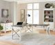 Martin Furniture Hartford Brown/White Open L-Shaped Desk -2