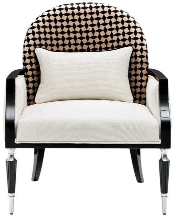 Michael Amini® La Francaise Black/Cafe Accent Chair-2