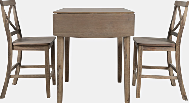 Jofran Inc. Eastern Tides 3-Piece Bisque Counter Height Dining Set-0